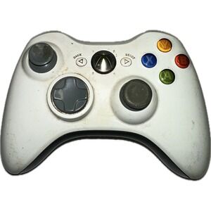 Microsoft Xbox 360 Wireless Controller White (X801769-004) TESTED Genuine OEM‎